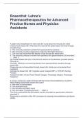 Rosenthal: Lehne's Pharmacotherapeutics for Advanced Practice Nurses and Physician Assistants
