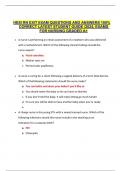 HESI RN EXIT EXAM QUESTIONS AND ANSWERS 100&percnt; CORRECT LATEST STUDENT GUIDE &sol;2024&comma; EXAMS FOR NURSING GRADED A&plus;