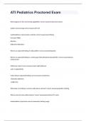 ATI Pediatrics Proctored Exam 2024 with 100&percnt; complete solutions