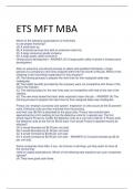 2024 LATEST ETS MFT MBA