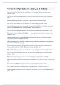Vivint SHP practice exam Q&A Solved