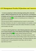 ATI Management Practice B Questions and Answers&period;