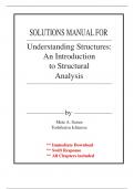 Solutions for Understanding Structures, 1st Edition Sozen (All Chapters included)