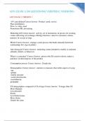 ADV EXAM 1&vert; 260 QUESTIONS&vert; VERIFIED&lpar;2 VERSIONS&rpar;