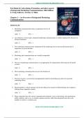 Test Bank for Advertising&comma; Promotion&comma; and other aspects of Integrated Marketing Communications&comma; 10th Edition&comma; J&period; Craig Andrews&comma; Terence A&period; Shimp