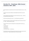 Peri-Op 101    Final Exam  With Correct Solutions 100&percnt;  2024&period;