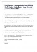 East Central Community College ST P&P Ch&period; 7 Study  Guide Exam   And Correct Answers 100&percnt; 2024&period;