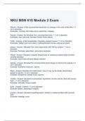 NKU MSN 610 Module 2 Exam with correct Answers