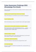 Cyber Awareness Challenge 2024 &lpar;Knowledge Pre-Check&rpar;&period;