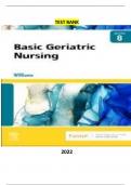 Test bank for Basic Geriatric Nursing - 8Ed&period; by Patricia A&period; Williams
