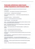 Colorado esthetician state board written Questions and Answers 2023