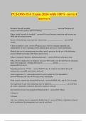 PCI-DSS ISA Exam 2024 with 100&percnt; correct answers