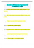 Kansas MPJE Bundled Exams Questions and Answers &lpar;2024&sol;2025&rpar; &lpar;Complete and Accurate&rpar;
