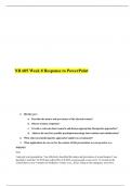 NR 605 Week 8 Response to PowerPoint
