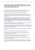 CJIS EXAM BUNDLE&lpar;COMPLETE PACKAGE&rpar; Questions and Answers 100&percnt; Accurate
