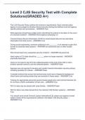 Level 2 CJIS Security Test with Complete Solutions&lpar;GRADED A&plus;&rpar;