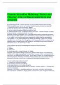 Elsevier Adaptive Quizzing Safety and Infection Control Exam Questions and Answers