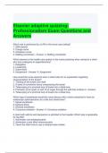 Elsevier adaptive quizzing- Professionalism Exam Questions and Answers