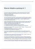 Elsevier Adaptive quizzing ch&period; 1 exam questions and answers