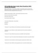 CPI Certification Exam Study Sheet Questions With Correct the Answers 