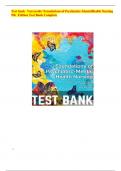 Test bank Varcarolis' Foundations of Psychiatric-Mental Health Nursing 9th Edition Test Bank Complete