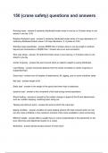 150 (crane safety) questions and answers 