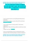 ATI NUTRITION PROCTORED EXAM 2019 RETAKE. QUESTIONS WITH 100% VERIFIED ANSWERS GRADED A+