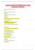 Hondros NUR 232 PEDS exam 2 with  complete solutions&period;