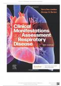 Test Bank for Clinical Manifestations and Assessment of Respiratory Disease 9th Edition by Des Jardins    ..........@Recommended                        
