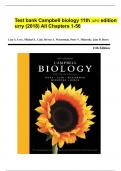 Campbell biology 11th AP® edition urry (2018) All Chapters 1-56