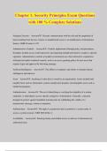 Chapter 1&colon; Security Principles Exam Questions with 100 &percnt; Complete Solutions