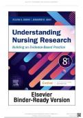 TEST BANK FOR UNDERSTANDING NURSING RESEARCH - 8TH EDITION BY SUSAN K GROVE & JENNIFER R GRAY ..........@Recommended                         