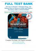 Test Bank For McCance & Huether’s Pathophysiology The Biologic Basis for Disease in Adults and Children 9th Edition By Julia Rogers, All Chapters 1 – 50, A+ guide.