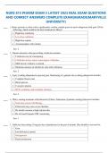 UPDATED 2024 NURS 615 PHARM EXAM 3 &lpar;MARYVILLE UNIVERSITY&rpar; LATEST 2023 REAL EXAM QUESTIONS AND CORRECT ANSWERS COMPLETE EXAM&vert;A&plus; GRADE