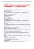 NASM&colon; Weight Loss Specialization &lpar;all&rpar; &vert; with complete solution &vert; Updated
