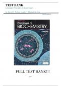 Test Bank For Lehninger Principles of Biochemistry 8th Edition by David L. Nelson||ISBN NO:10,1319228003||ISBN NO:13,978-1319228002||All Chapters 1-28||Complete Guide A+