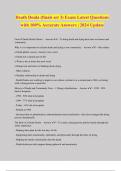 Death Doula &lpar;finals set 3&rpar; Exam Latest Questions with 100&percnt; Accurate Answers &vert; 2024 Update