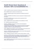 Health Stream Exam Questions & Answers 100&percnt; Correct&lpar;GRADED A&plus;&rpar;