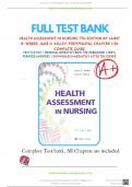 Test Bank For Health Assessment in Nursing 7th Edition by Janet R. Weber; Jane H. Kelley 9781975161156 Chapter 1-34 Complete Guide ...........@Recommended                        