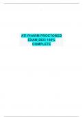 ATI Pharm Proctored Exam LPN Latest Version 250&plus; Questions and Correct Answers Score 100&percnt; At First Attempt