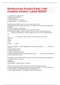 Genitourinary Practice Exam &vert; with complete solution &vert; Latest 2024&sol;25