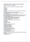 IAHSS Basic Officer Certification Questions&lpar;Study Questions And Answers&rpar;2023