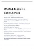 DAANCE Module 1Basic Sciences  100% CORRECT ANSWERS