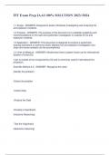 FIT Exam Prep IAAI 100&percnt; SOLUTION 2023&sol;&sol;2024