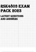 RSK4803 - Exam Questions PACK (2013-2024)
