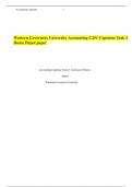 Western Governors University Accounting C251 Capstone Task 2 Home Depot paper