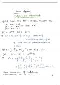 Linear Algebra Class Notes 