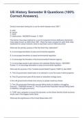 US History Semester B Questions &lpar;100&percnt; Correct Answers&rpar;&period;