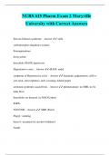 NURS 615 Pharm Exam 2 Maryville  University with Correct Answers
