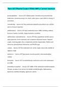 Nurs 615 Pharm Exam 4 With 100&percnt; Correct Answers